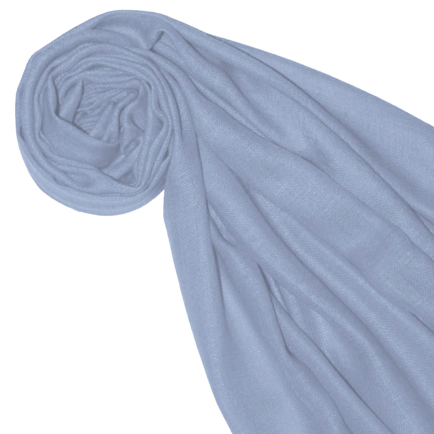Lorenzo Cana Damen Pashmina Schal Schaltuch 100% Kaschmir leicht kuschelweich Kaschmirschal Kaschmirtuch Kaschmirpashmina einfarbig hellblau 78308