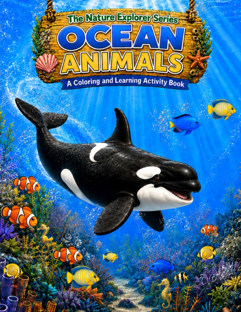 Ocean Animals: A Coloring and Learning Activity Book (The Nature Explorer Series)
