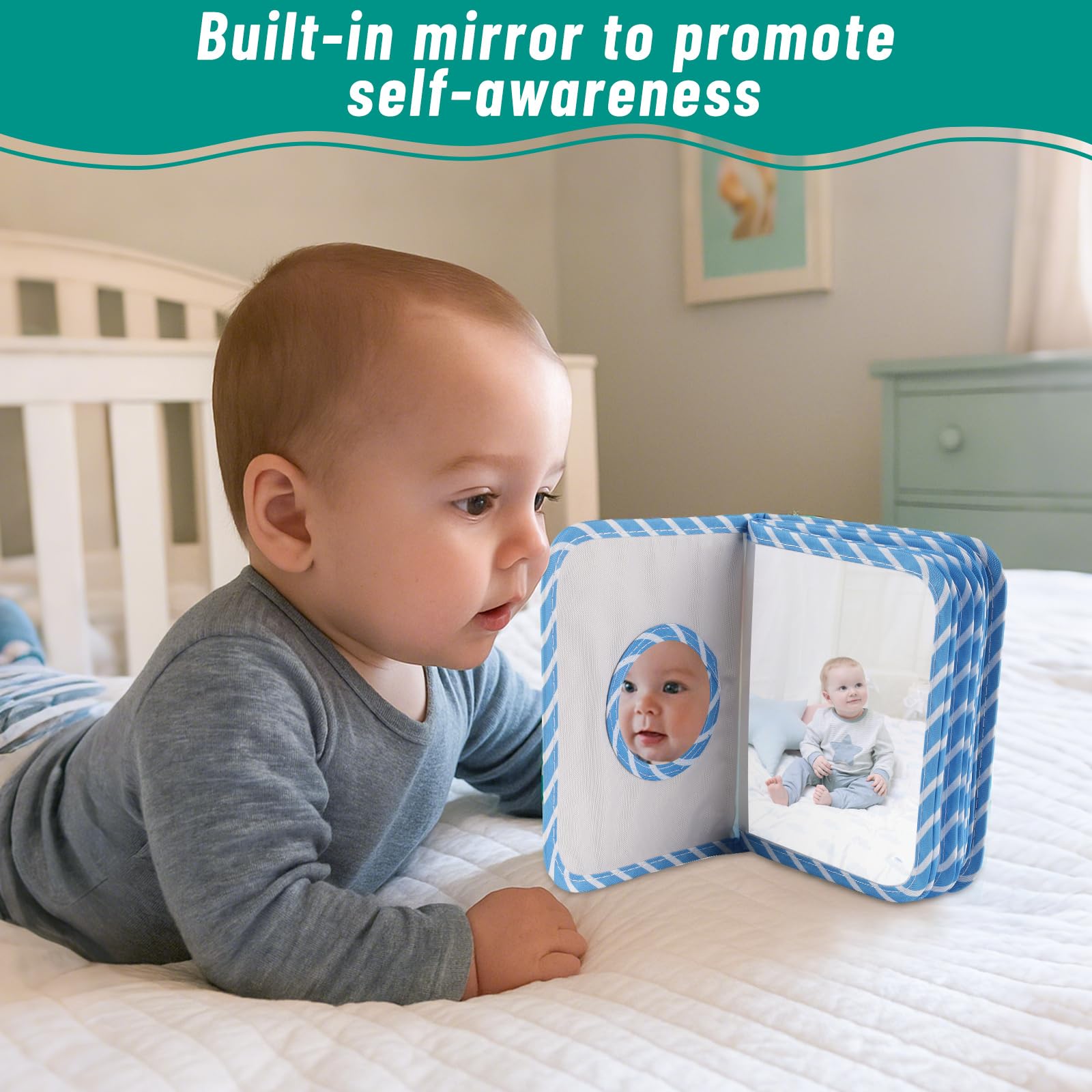 Baby Photo Album Soft Book, Photo from Birth, Soft First Baby Album Memory, Memory Book for Babies Capture Precious Memories - Image 4
