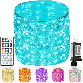 66FT 200 LED RGB Color Changing Fairy Lights with Remote for Outdoor Indoor