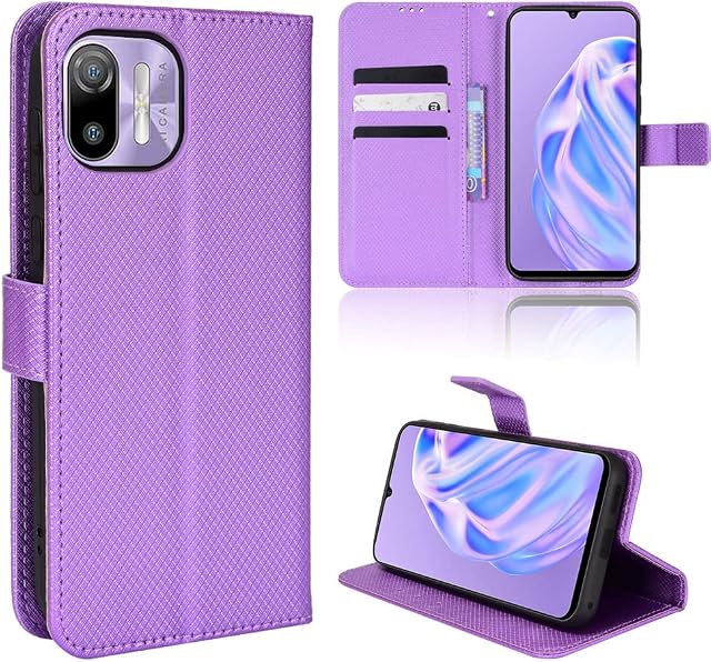 BAILI Wallet Case for Ulefone Note 6 Case, Diamond Leather Phone Case Compatible with Ulefone Note 6, Credit Card Slots and Flip Stand