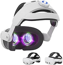 Kuject Design Comfort Head Strap Accessories for Quest 3S/Quest3, Elite Strap Replacement with Adjustable Hinge and Enlarged Head Support, VR Accessories Fit for Carrying Case