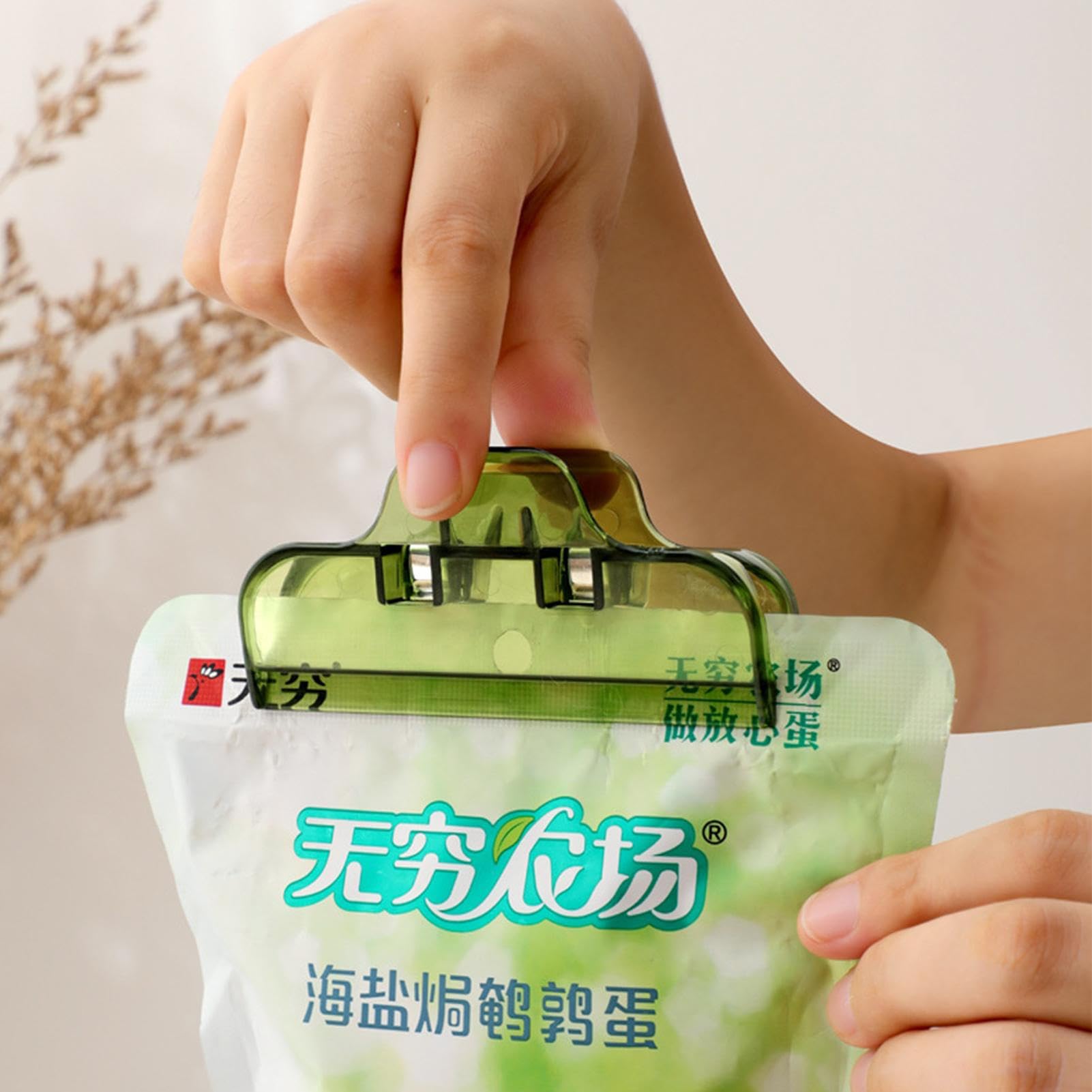 Clips Referme-sac Avec Bec Verseur – Lot De 2, Fermeture Hermétique, Pour Chips, Lait En Poudre, Snacks