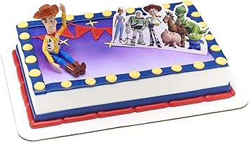 Toy Story Décoration De Gâteau En Forme De 4 Personnages : Amazon.fr:  Epicerie