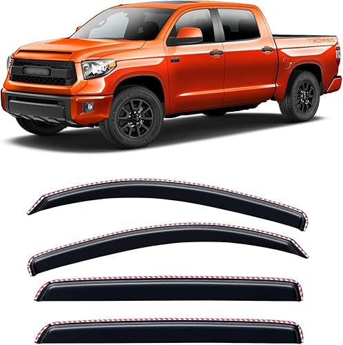 Miniatura 35 de Visera de ventana para Jeep Cherokee 1984-2001 (Excluye Modelo Limited), Protectores Guards Shields de lluvia de canal exterior, Deflector