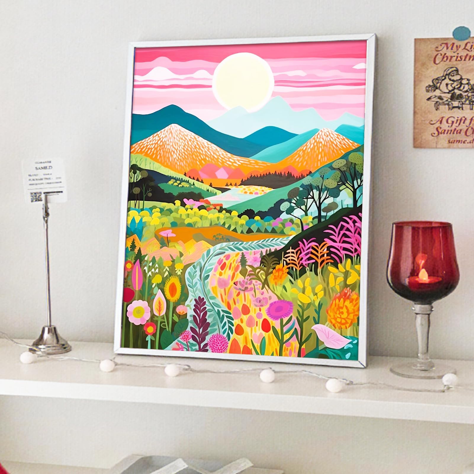 Verf op nummer voor volwassenen, doe-het-zelf acryl schilderen op nummer kits op canvas, sterrenhemel, tekening, kleurrijke schilderijen, kunstwerken voor beginners zonder frame, muurdecoratie voor