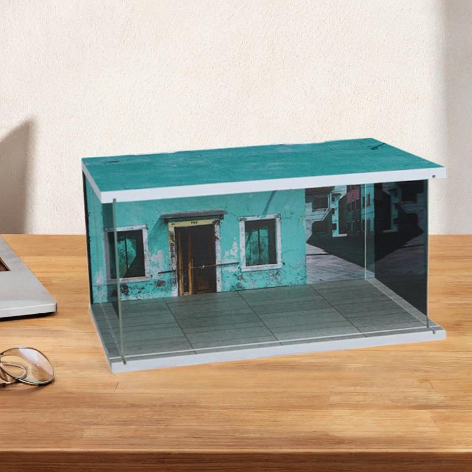 Zabawki, Zabawki dla dzieci, Zabawki dla dzieci, Zabawki, Miniaturowe samochody, Garaż, Gablota wystawowa z akrylowym stojakiem na modele samochodów, zielony