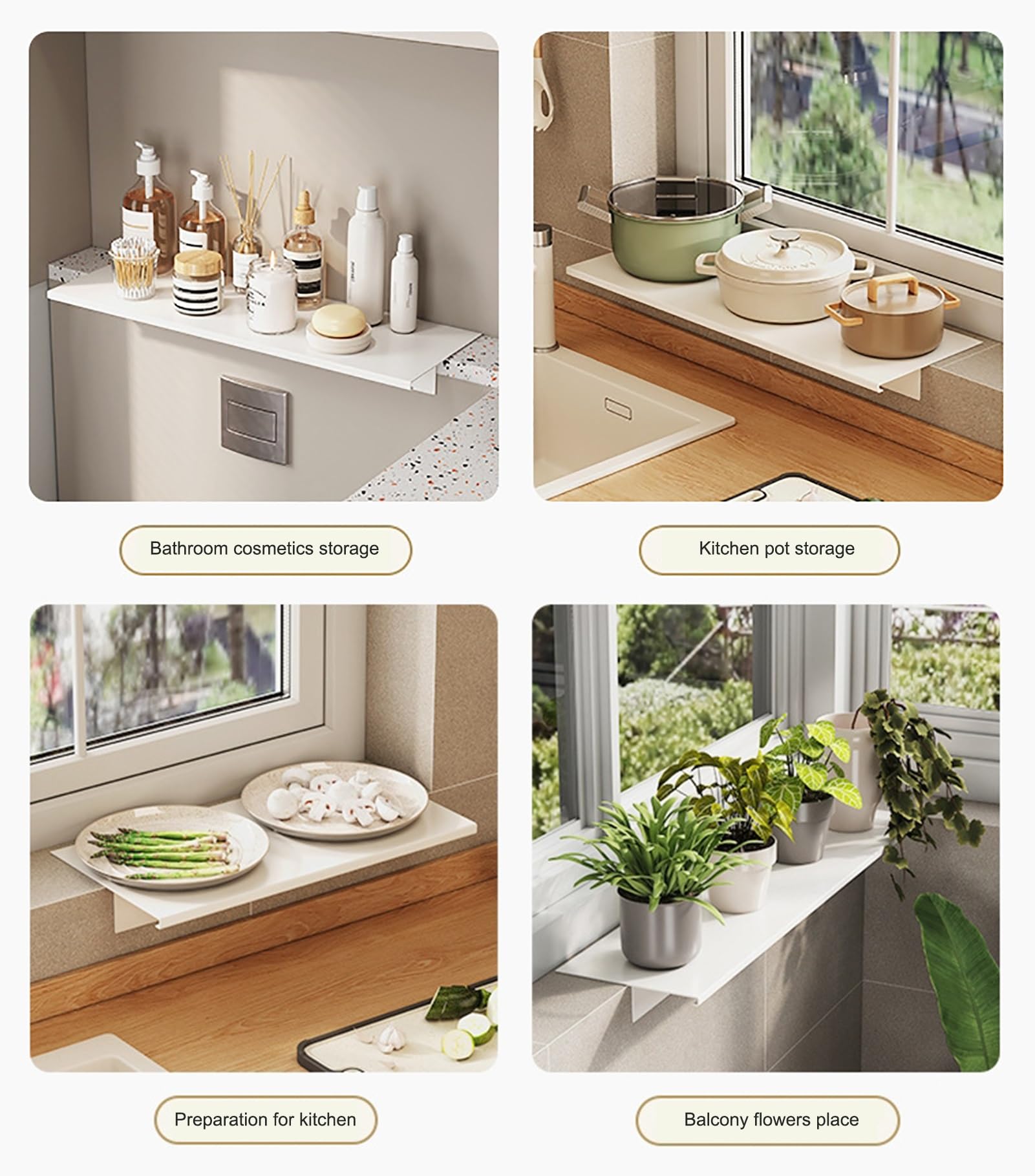 Amazon｜窓用植物棚、カウンタートップ拡張ボード、磁気ベース付き窓枠