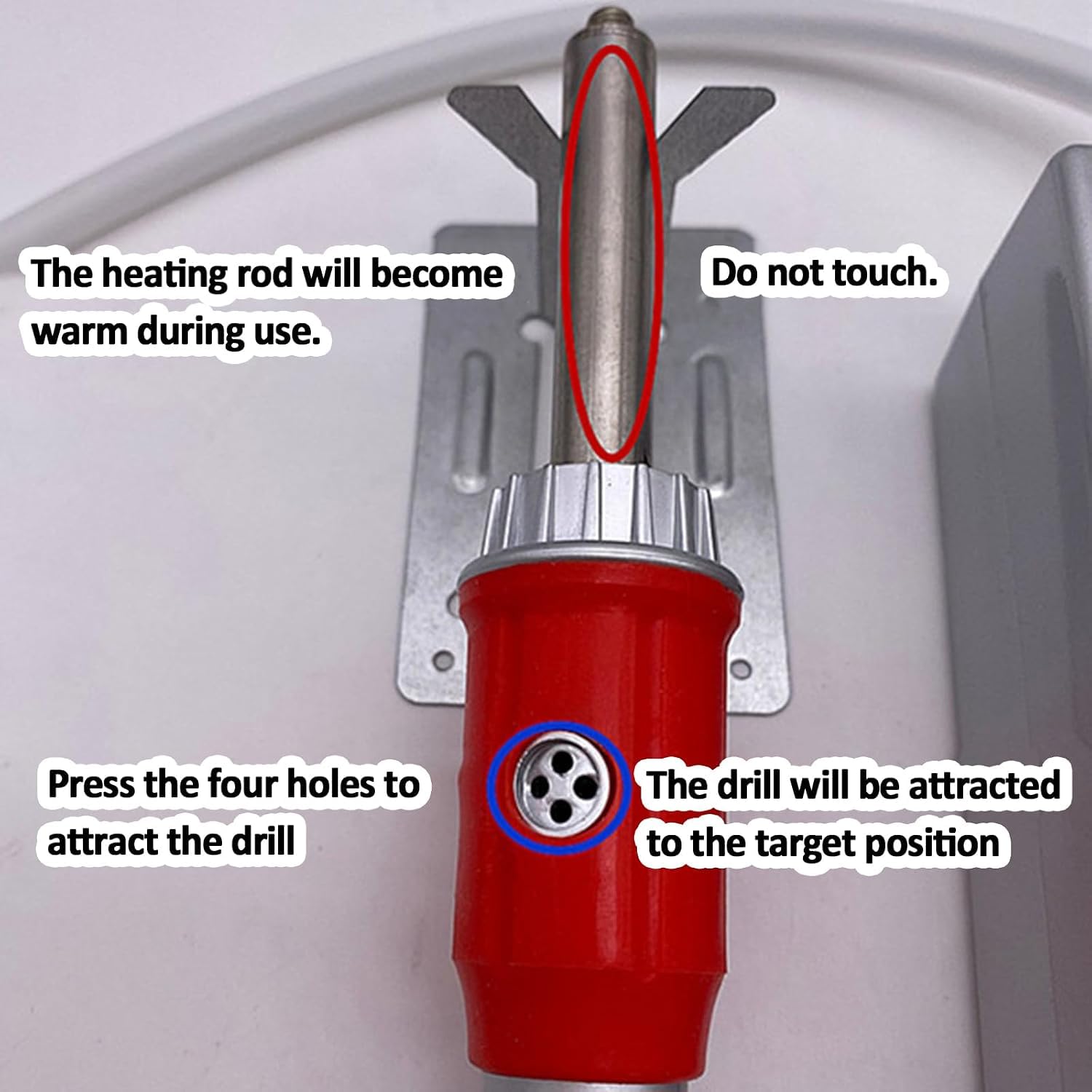 Applicatore Termoadesivo Autoadesivo Sottovuoto, Strumento per Applicazioni di Strass, con 4 Punte Intercambiabili, Temperatura Regolabile, Strumento Applicatore Termoadesivo per Trapani E Fogli