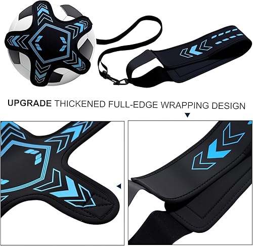 Miniatura 2 de Equipo de entrenamiento de fútbol, entrenador en solitario, cinturón de cintura ajustable, cuerda elástica, ayuda a la práctica de suela de tiro