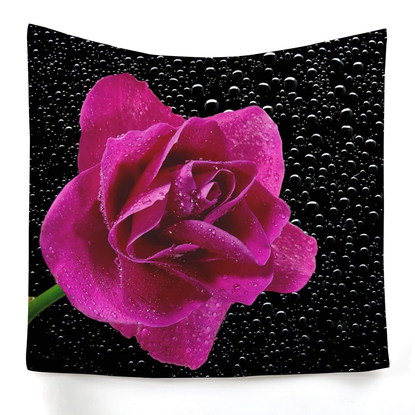 Tapiz de pared rosa KnSam de poliéster y 150x150 cm