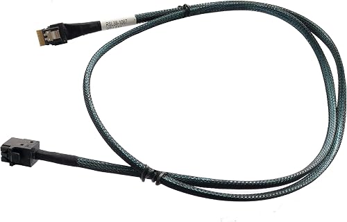 DiLinker SlimSAS 4X to MiniSAS HD 4X,SFF-8654 38pin to SFF-8643 36pin Cable, 80cm