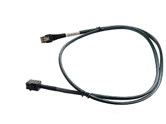 SlimSAS 4X to MiniSAS HD 4X, SFF-8654 38pin to SFF-8643 36pin Cable, 80cm, 24Gbps SAS, 8GT/s PCIe, SAS3.0 Compatible, Server Compatible