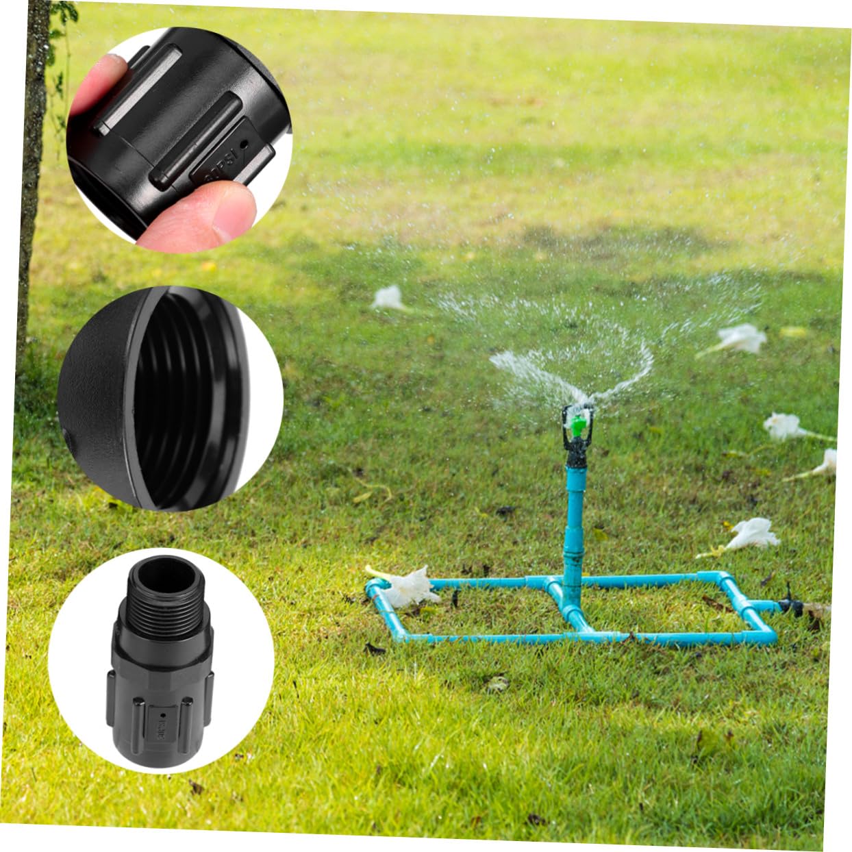 Régulateur de Pression D’irrigation 3/4 Pouces 30 Psi Noir