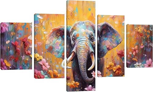 Miniatura 35 de 5 piezas de pintura sobre lienzo ardiente de fénix dibujado en estilo heráldico fuego fénix arte de pared vintage impresiones obras de arte arte