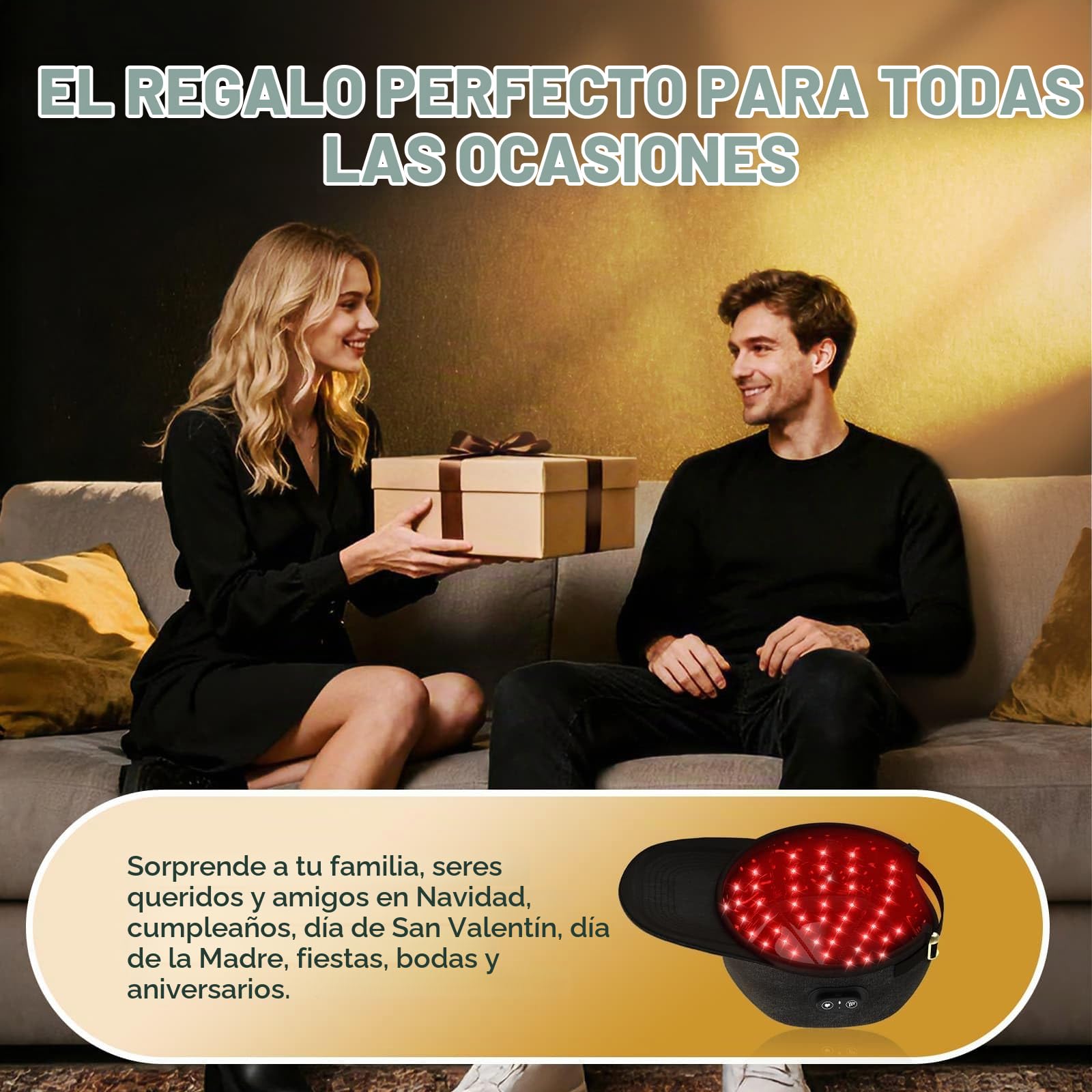 iKeener Gorra Inalámbrica Crecimiento Cabello Láser, Gorra Terapia Luz Roja 660nm&850nm Aprobada FDA Recrecimiento del Cabello,Luz Roja Estimula el Crecimiento Folículo Piloso,Restaura Grosor Cabello
