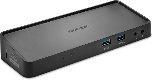 Kensington USB 3.0 Dual Display Docking Station for Windows, Mac OS, Surface Pro & Surface Laptop (K33997WW),Black