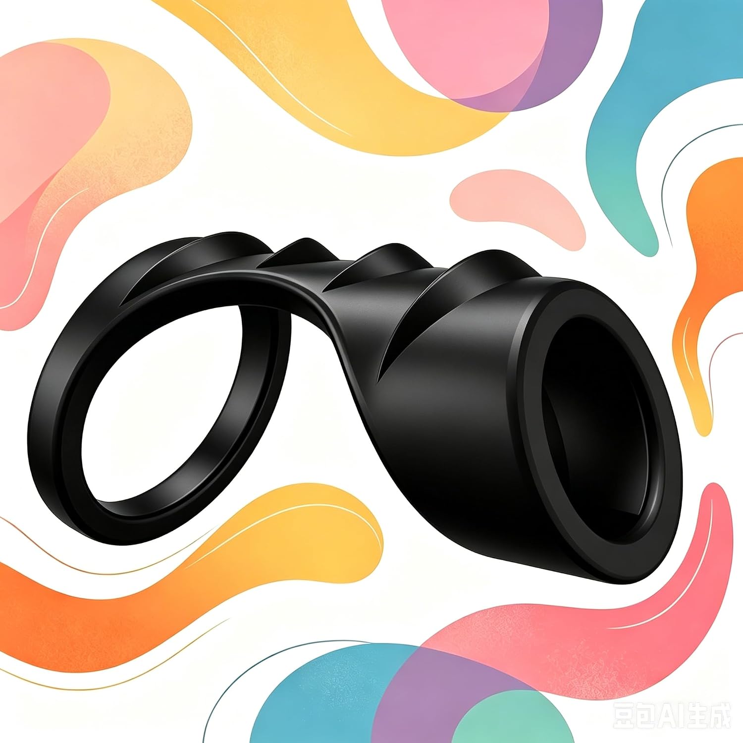 Dragon Scale Sex Toys Penis Ring Silicone Cock Rings for Men, Black Reusable Anti Fall Sleeve, New Strength Trainer D-14
