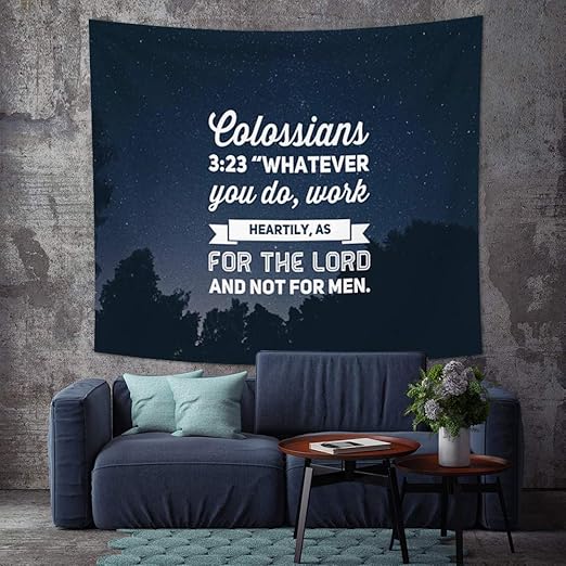 Amazon Co Jp Qinunipoto タペストリー 星空 英語 聖書 アルファベット 150x130cm 外国語 格言 箴言 名言 吊り布 壁の装飾 アート 多機能布 大判 インテリア アートポスター 撮影用 ビデオ会議 背景 モダンアート 室内装飾 模様替え モダン 窓カーテン おしゃれ 壁掛け