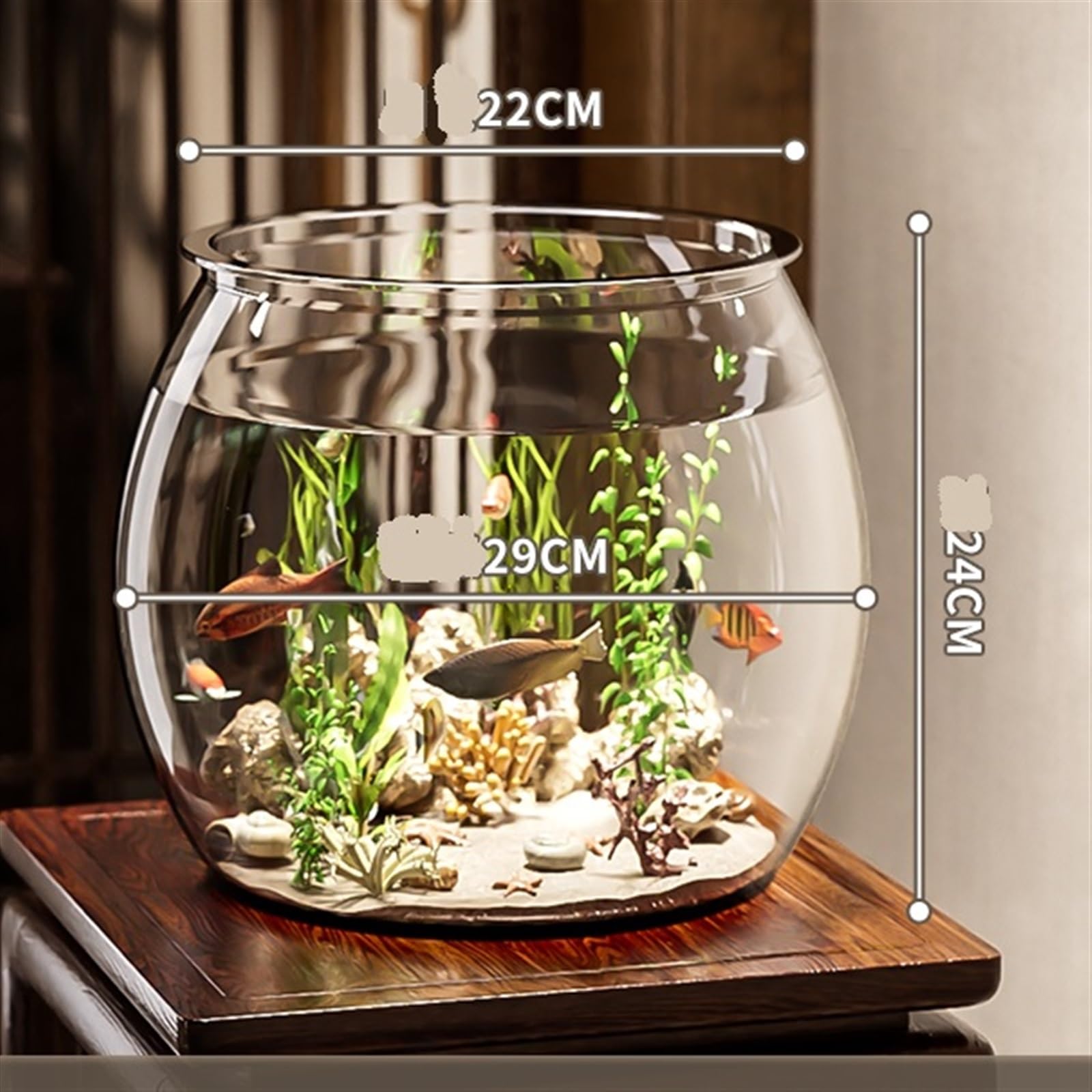 Transparentes Reise-Aquarium - Tragbarer Fischtank Für Unterwegs, Outdoor & Kinder