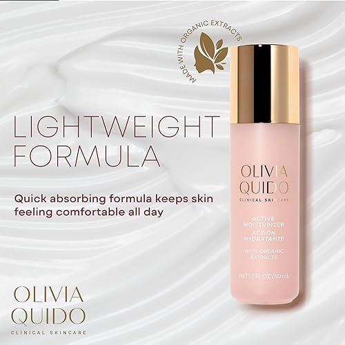 Miniatura 2 de OLIVIA QUIDO Clinical Skincare Active Moisturizer 1.7oz, producto de cuidado facial de la piel para mujeres y hombres, producto de cuidado personal