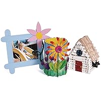 Vista 5 de Colorations Palitos de madera natural regular, palitos de paleta, 1000 piezas, totalmente naturales, 4 pulgadas x 3/8 pulgadas, artes