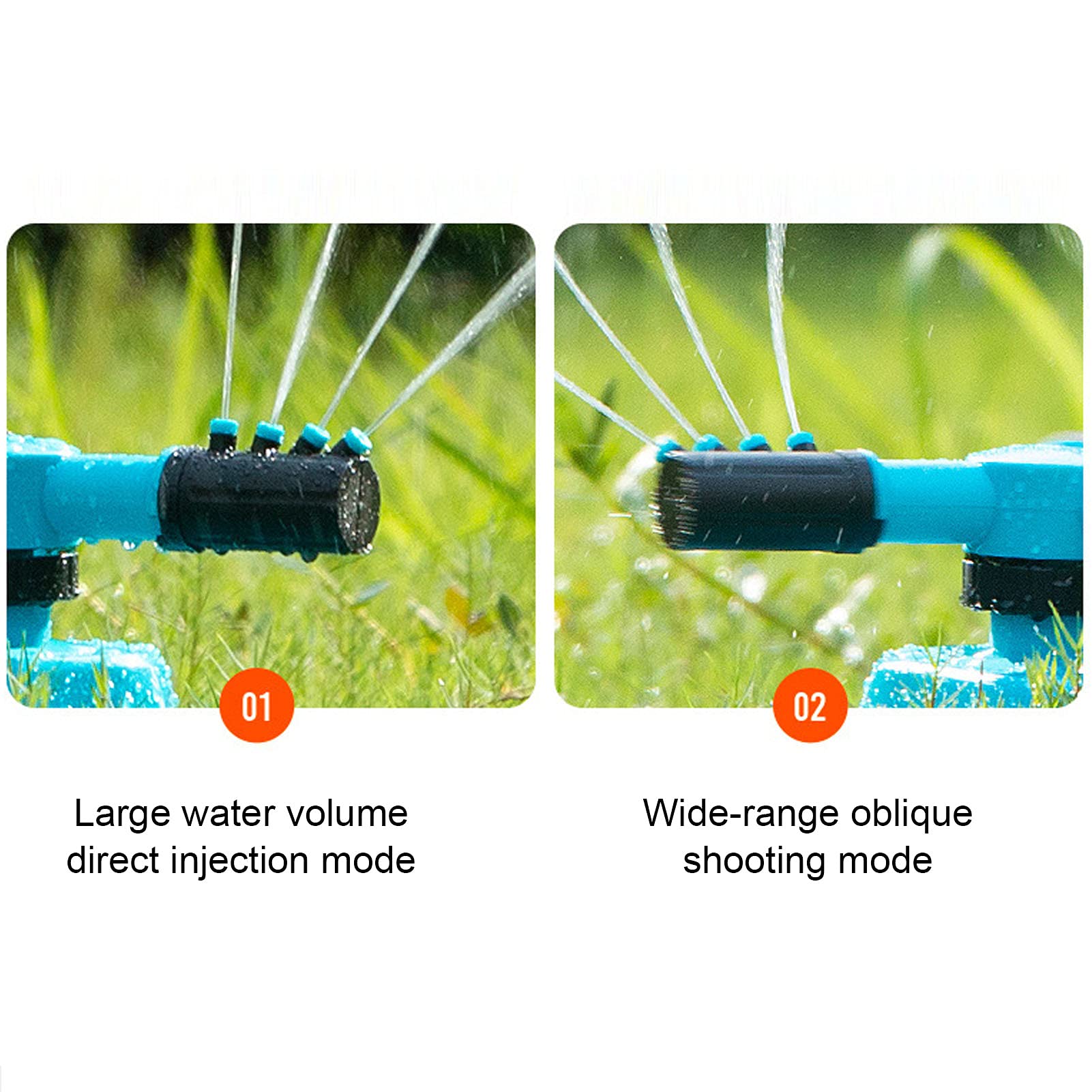 Automatyczny zraszacz wodny 360 stopni obrotowy zraszacz do trawnika do nawadniania ogrodu narzędzie do podlewania napęd hydrauliczny plastik PVC