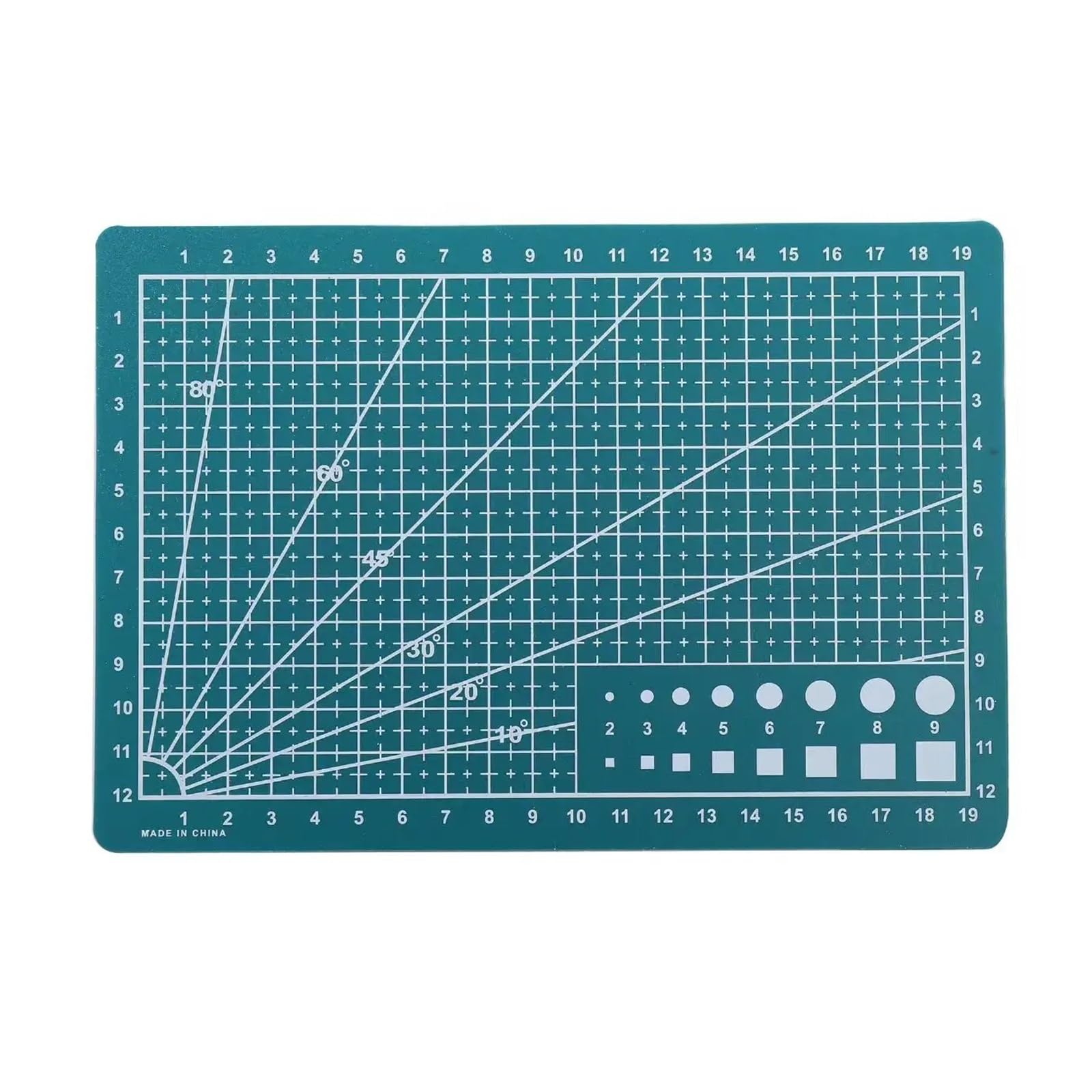 Schneidematte Selbstheilend A3 A4 A5 PP Cutting Mat Workbench Patchwork Cut Pad Sewing Manual DIY Knife Engraving Leather Cutter Board Single Side Underlay(Green A3)