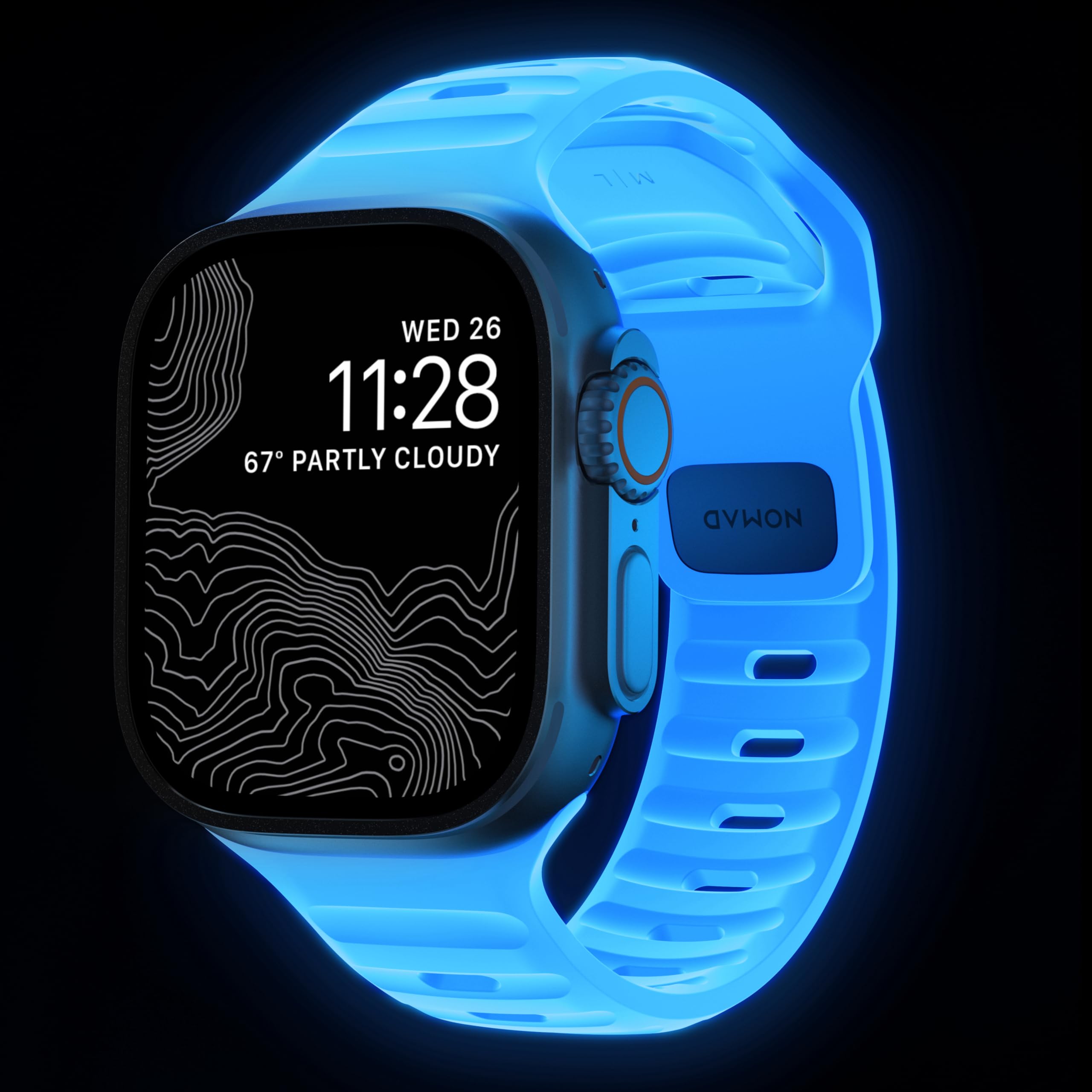 NOMAD Sport Band V2 | für Apple Watch 42/44/45/49mm | strapazierfähiges, wasserfestes Uhrenarmband