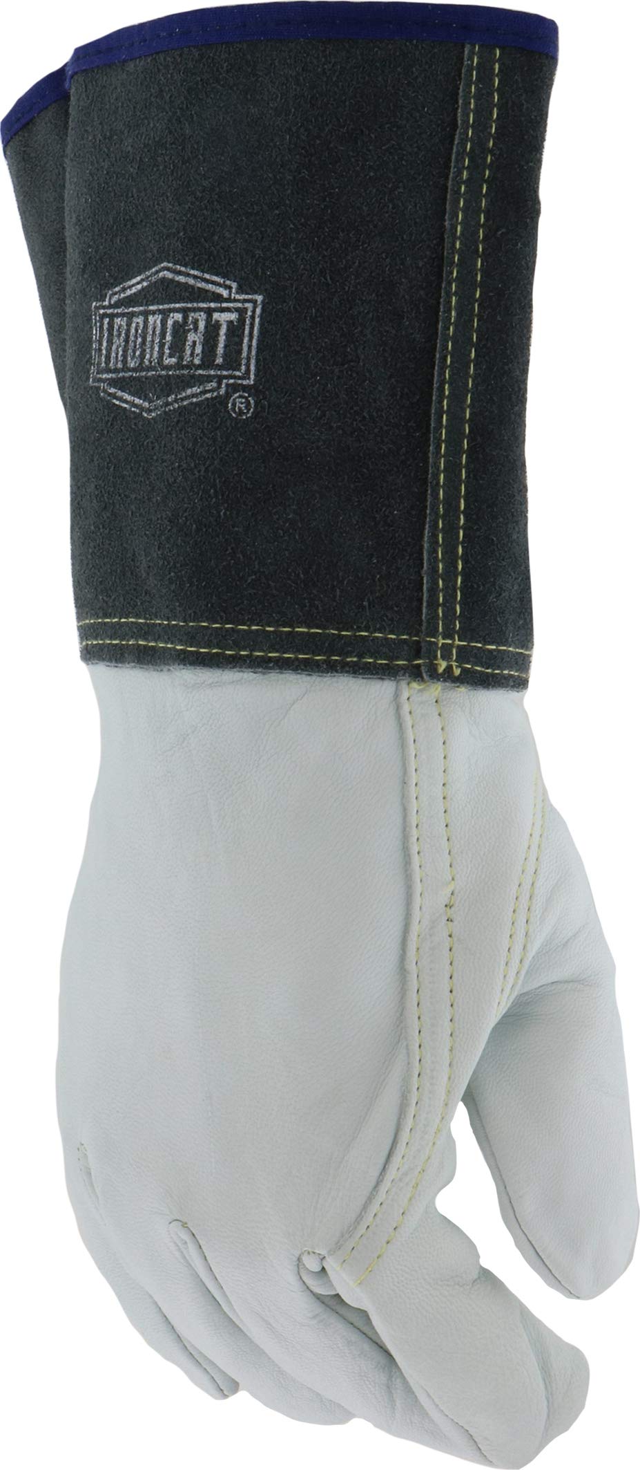 Ironcat 6144 Premium Top Grain Cuir Kidskin TIG de soudure, gants, 1 paire, XL, blanc, 1