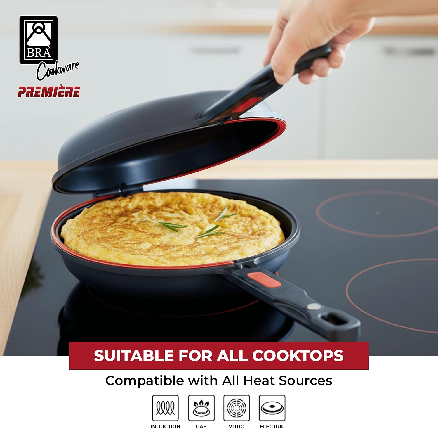 BRA Dupla Premiere Omelette-Pfanne 24cm 5