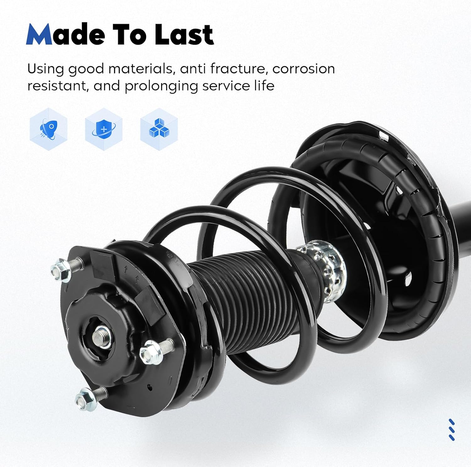 Front Struts Assembly Shock & Sway Bars End Links Fit for 2004-2007 Toyota Highlander 3.3L AWD Only (w/o Hybird), for Lexus RX330 04-06, for RX350 07-09, for RX400h 06-08, Replace 632212 K90344 (4Pcs)