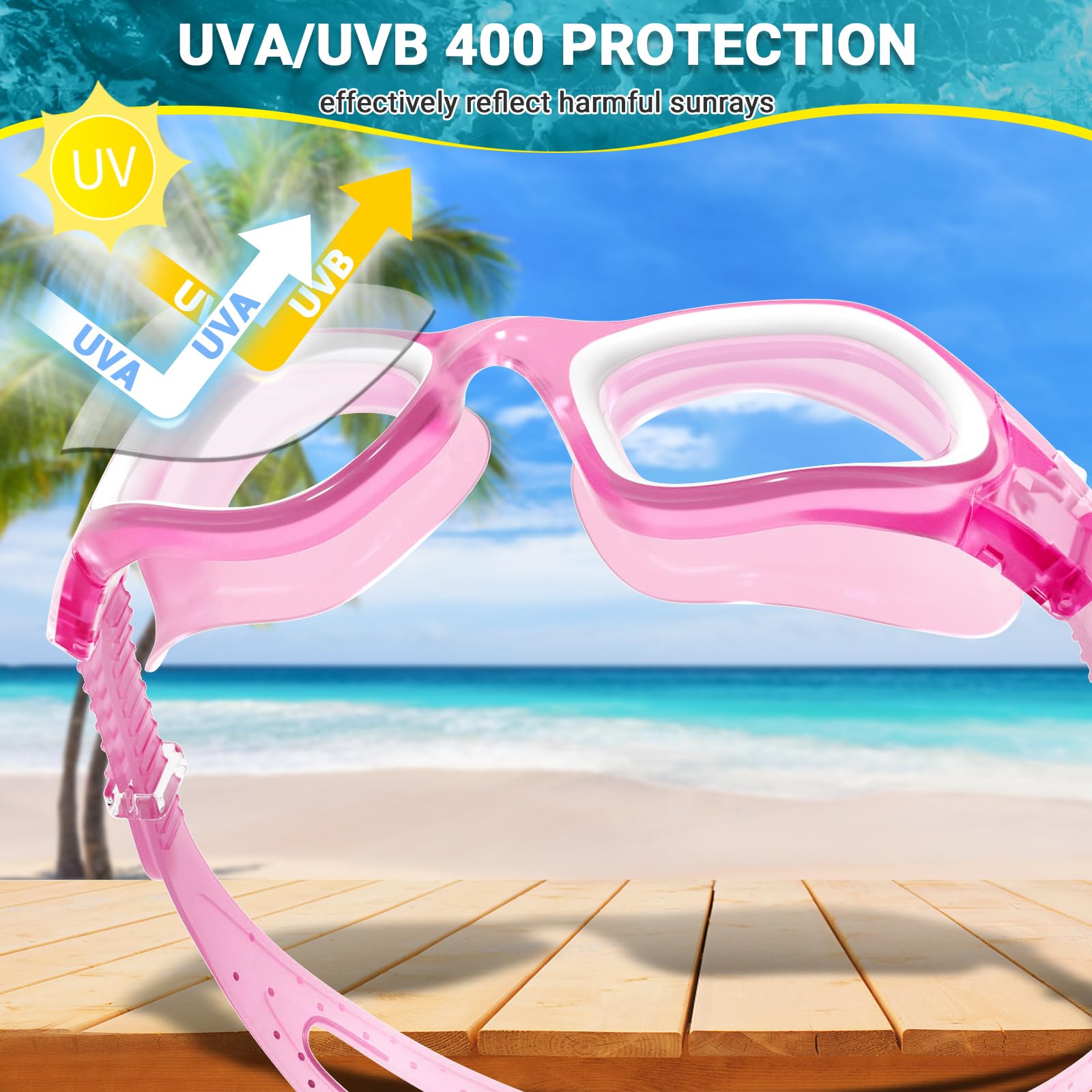 Winline Polarized Swimming Goggles Anti Fog Anti UV Anti Leak Comfortable Clear Non-polarized Swim Goggles for Adult Men Women Teenager - Image 3