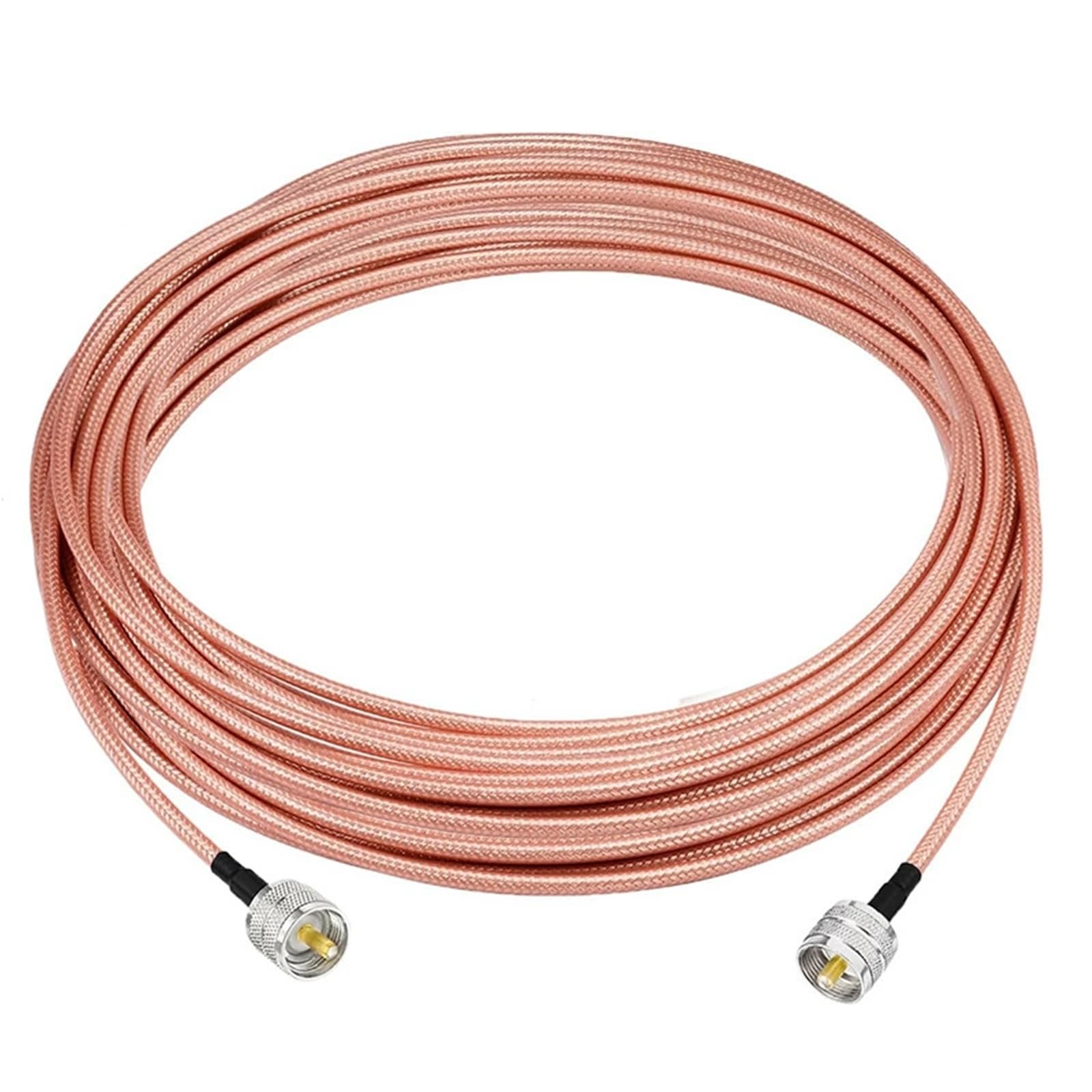 Złącze koncentryczne, 2 Szt. Kabel Koncentryczny RG142 Ze Złączem PL259 UHF(30CM)