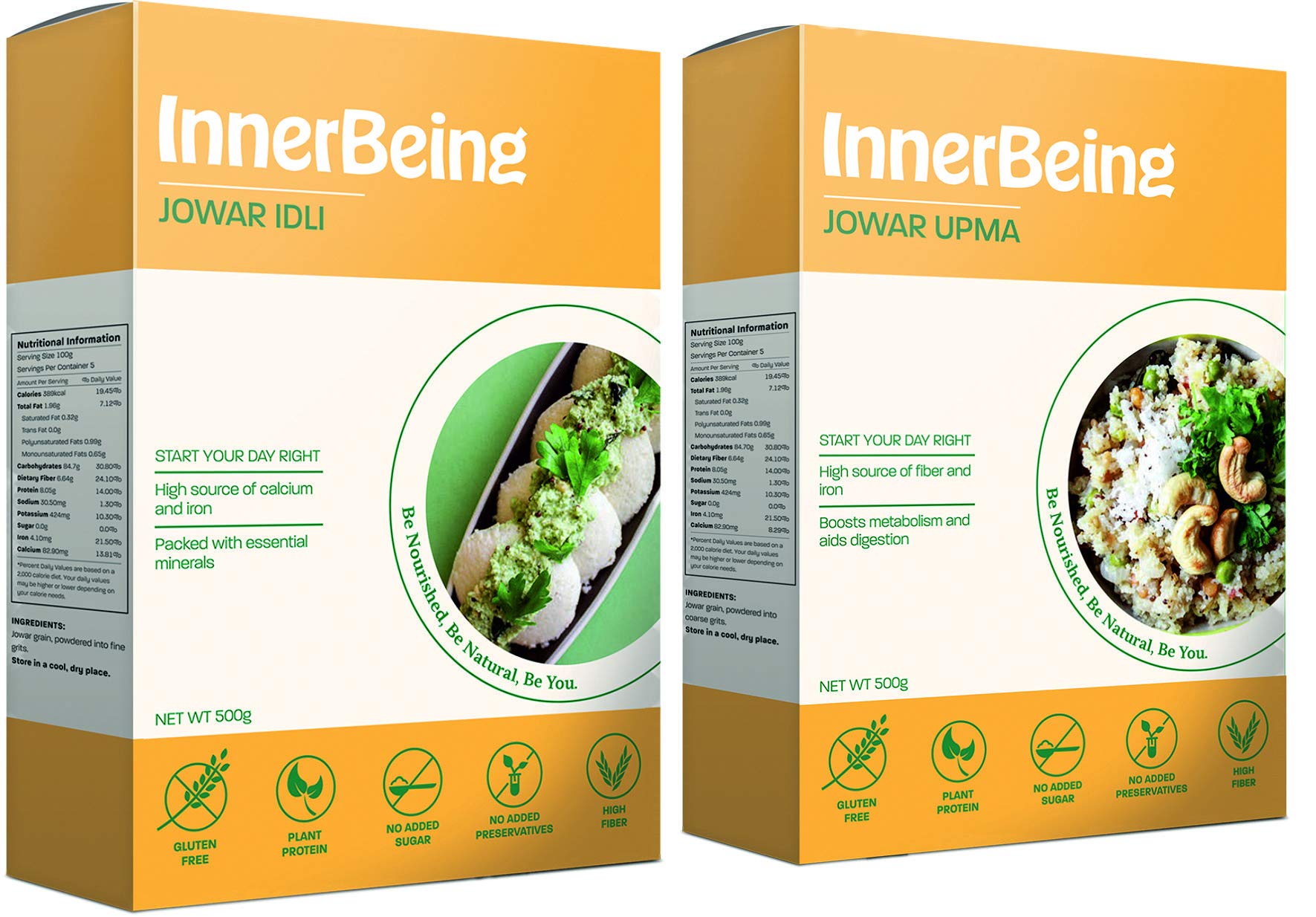 InnerBeing Jowar Idli + Jowar upma ( Each 500g) (B07WG1TZC4) Amazon Price History, Amazon Price Tracker