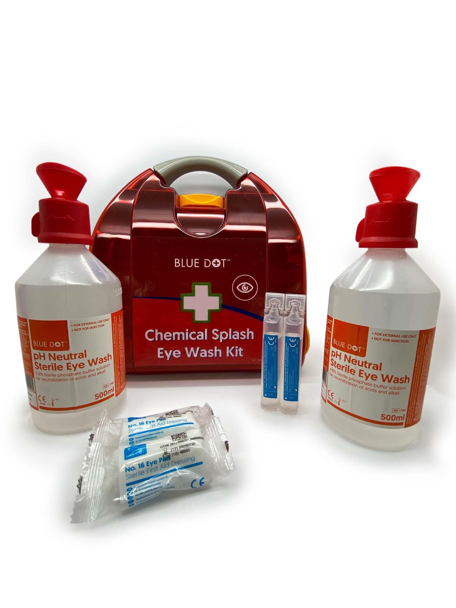 Chemical Splash Emergency Eye Wash Kit With Wall Bracket