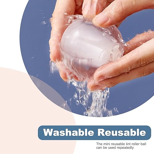 Miniatura 4 de Rodillo de pelusa reutilizable para pelo de perro, rodillos extra pegajosos para pelo de mascotas, removedor de pelusa lavable para ropa, apto para