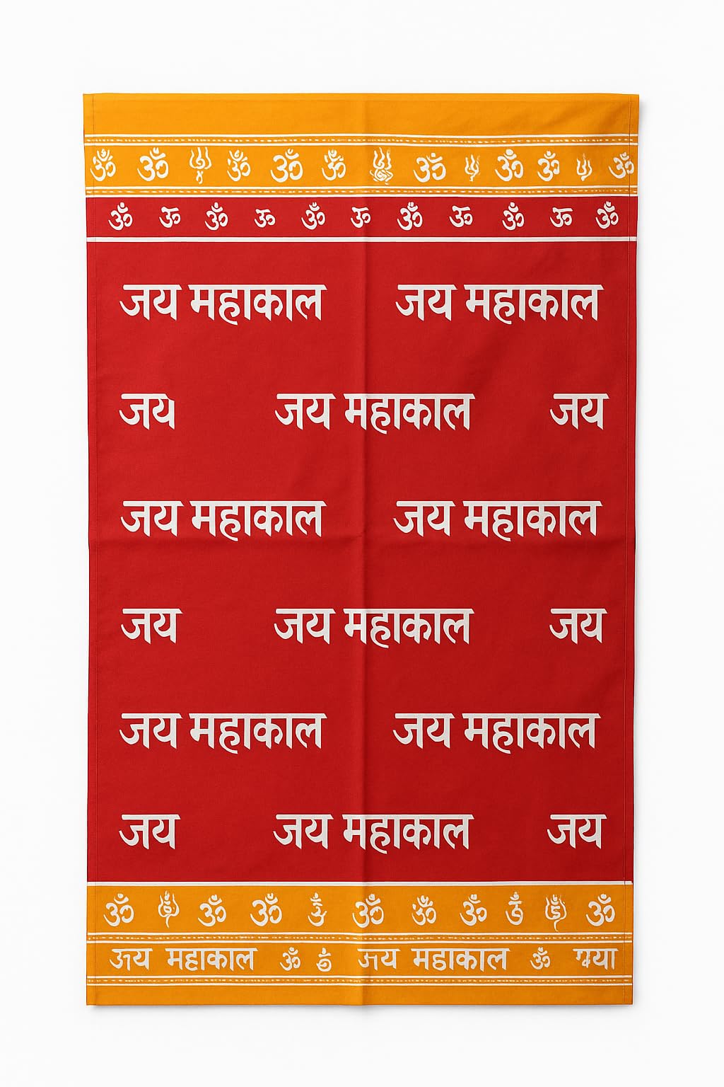 VANDNA INTERNATIONALTRADERS Radhe Krishna Printed Angavastram for Men/Women – Red Cotton Religious Dupatta with Radhe Radhe,&Shree Krishna Design – Devotional Stole for Puja, Bhajan & Temple-image-39