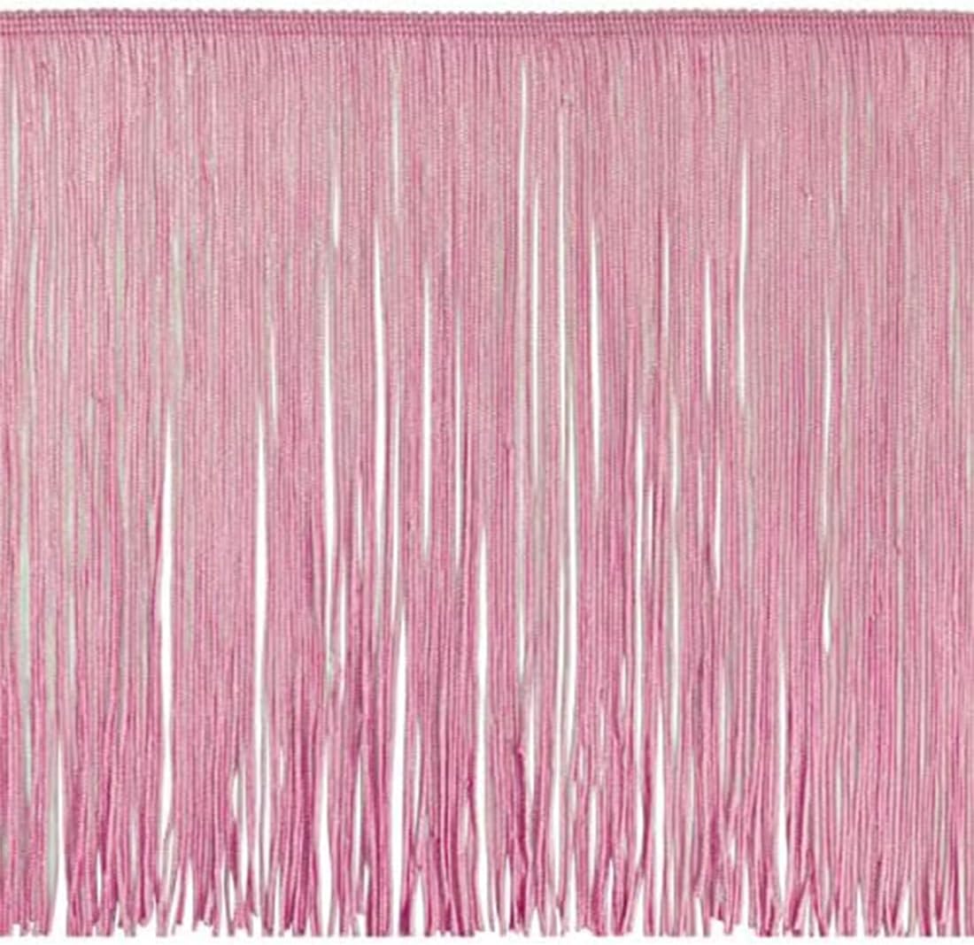 Trims By The Yard 12" Chainette Fringe Trim, Polyester-Made Decorative Fringe Trim, Versatile Fringes for Costumes, Uniforms, Home Decor, and Party Decorations, 10 yards, Teal