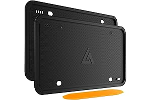Durable and Stylish: Silicone Black License Plate Frames for Your Prius
