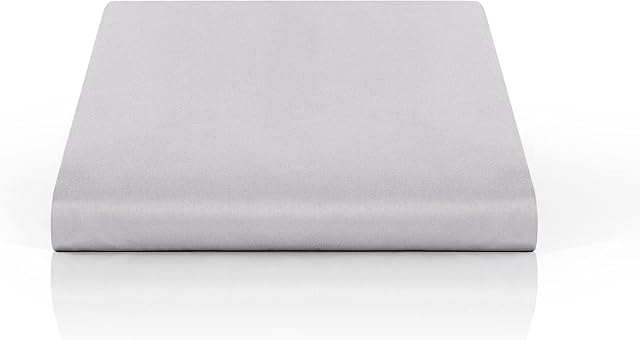Blumtal Premium Bedding Flat Sheet - Super Soft Bed Sheets, Brushed Microfibre, OekoTex Tested - Flat Sheets Double Size (Grey, 240x275 cm)