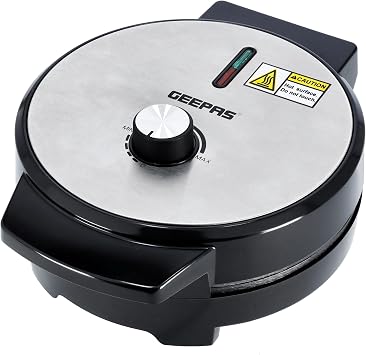 GEEPAS Waffle Maker 5 Slice Heart Non-Stick Belgian Waffle Machine 1000W