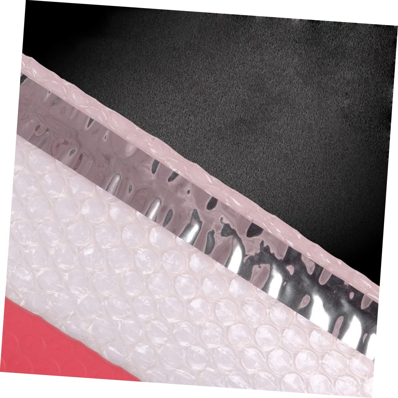 LALAFINA 25pcs Eraser Cleaner Roller Photo Board Wall Decals Peel and Stick Pe Bubble Bag Baseball Ice Cream Bowls Portable Wipes Dispenser Hospital Id Bands Clothing Pink Small Envelope