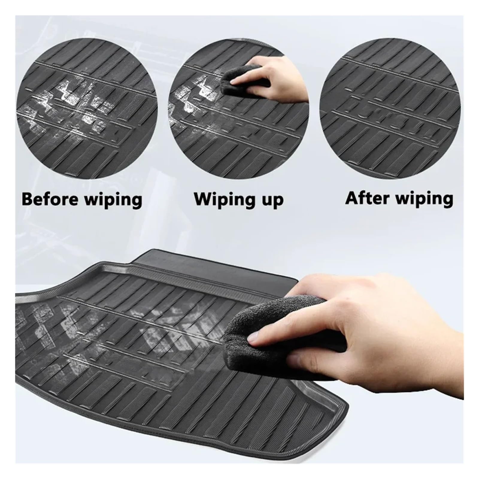 Alfombrilla Maletero Alfombrilla para Equipaje para ZR-V ZRV RZ US HR-V 2023~2025 Bandeja Impermeable Almohadilla para Maletero Revestimiento