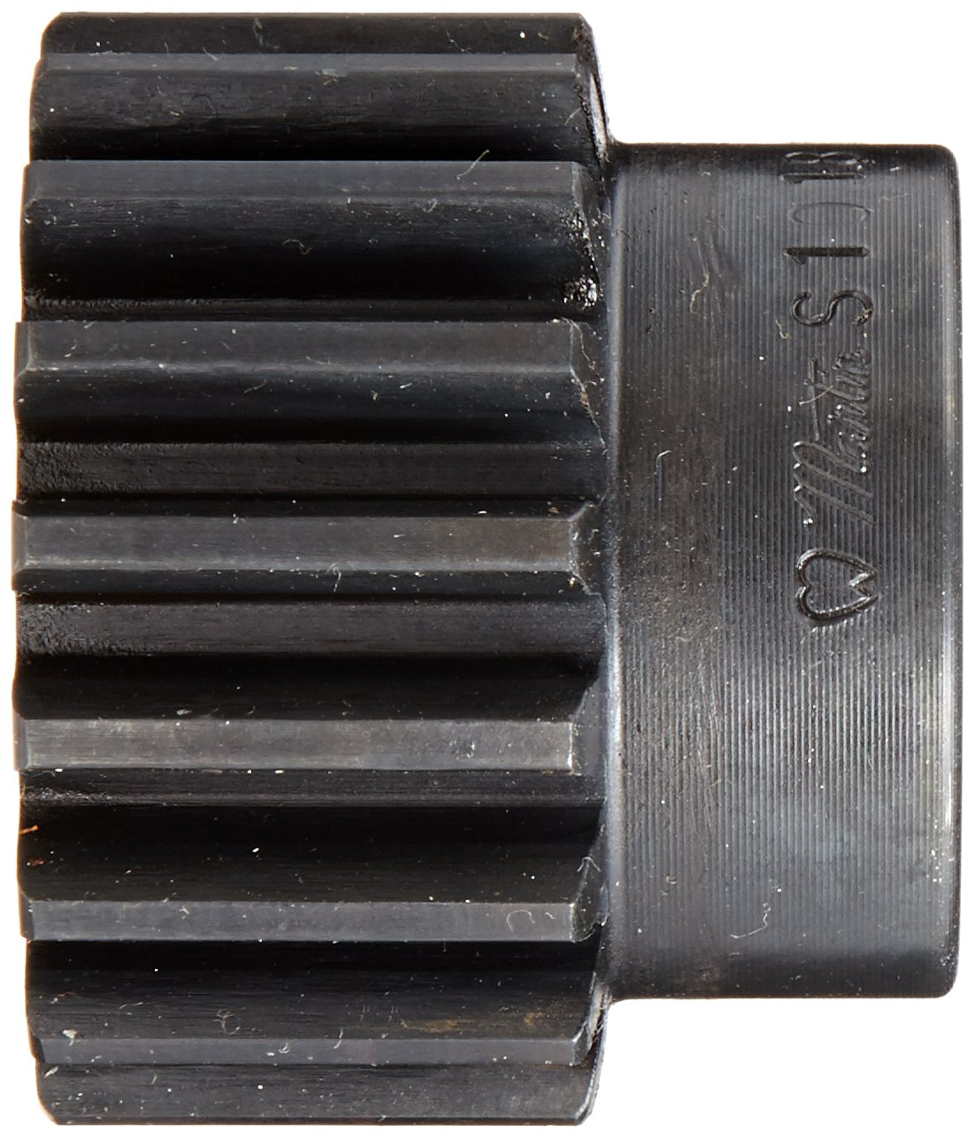 Martin S1018 Spur Gear, 14.5° Pressure Angle, High Carbon Steel, Inch, 10 Pitch, 3/4