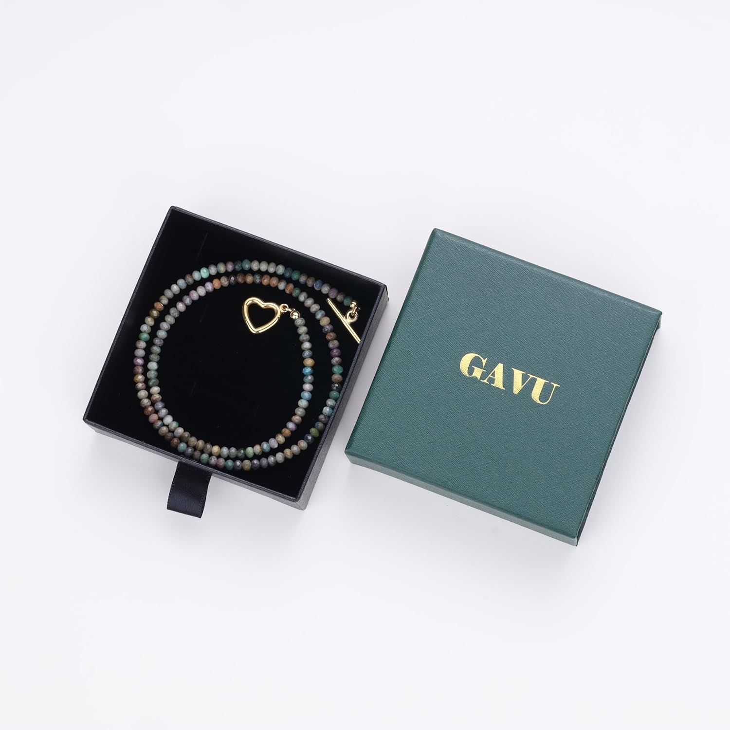 GAVU Crystal Beaded Necklace for Women, Summer Gemstone Necklace for Women 16.5" - Image 6