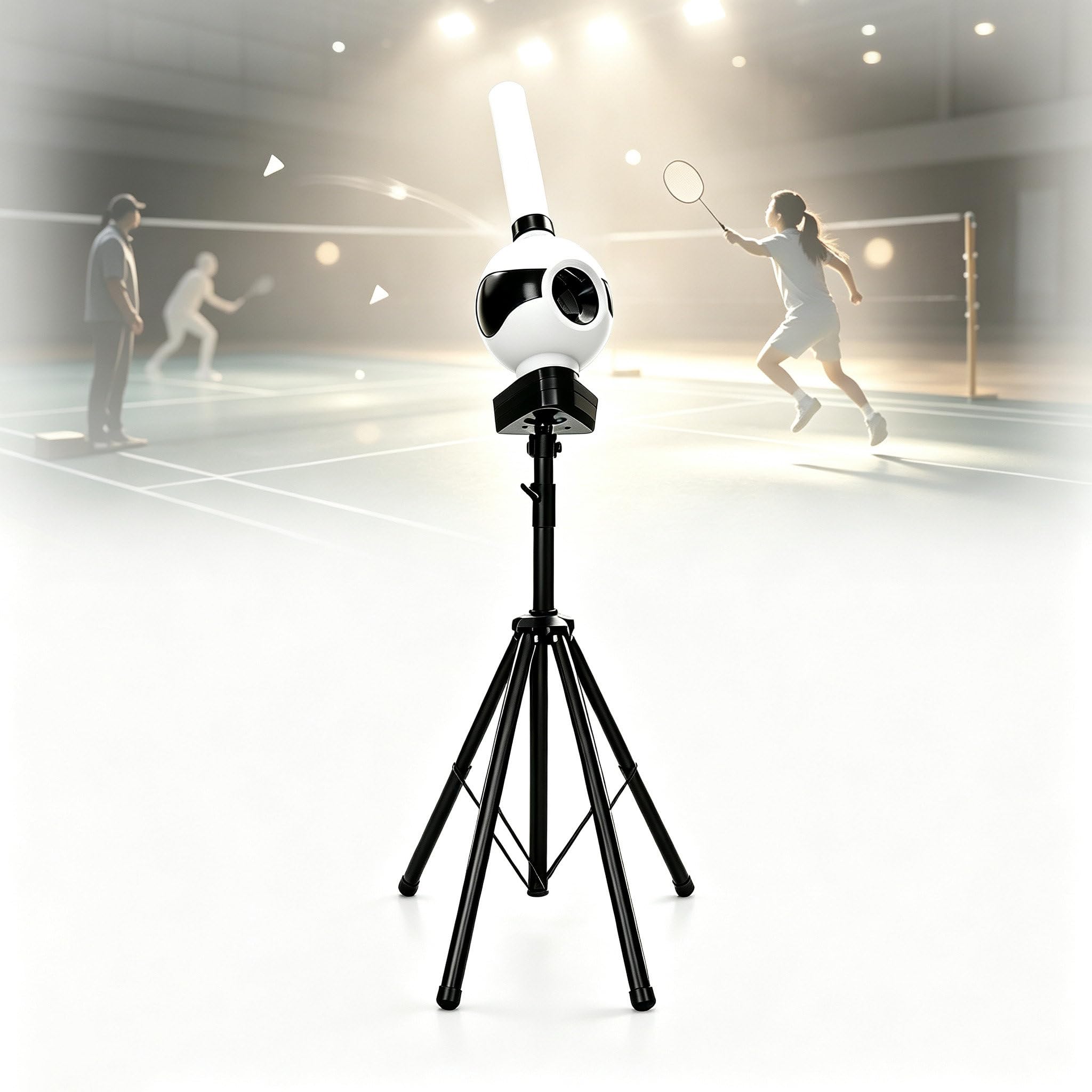 Macchina Lanciatrice Automatica per Volani da Badminton 1ExtensionTube[Holdsapprox.26shuttlecocks]