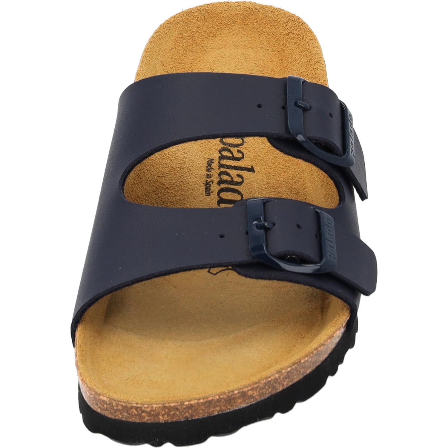 Palado Damen Pantoletten Milos Matt – bequeme Sandalen Made in Spain - Hausschuhe mit dämpfendem Kork-Fußbett - modische Sommerschuhe