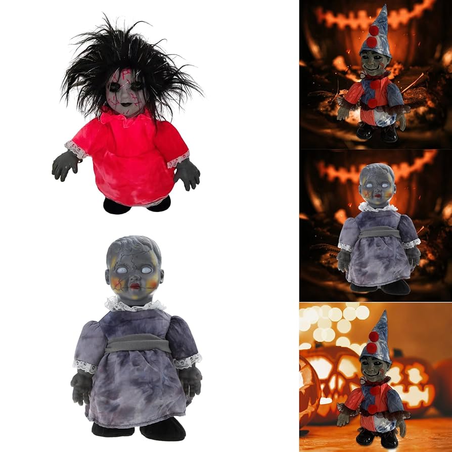 Amazon.co.jp: ハロウィンゴーストドール電気恐ろしいくねくね
