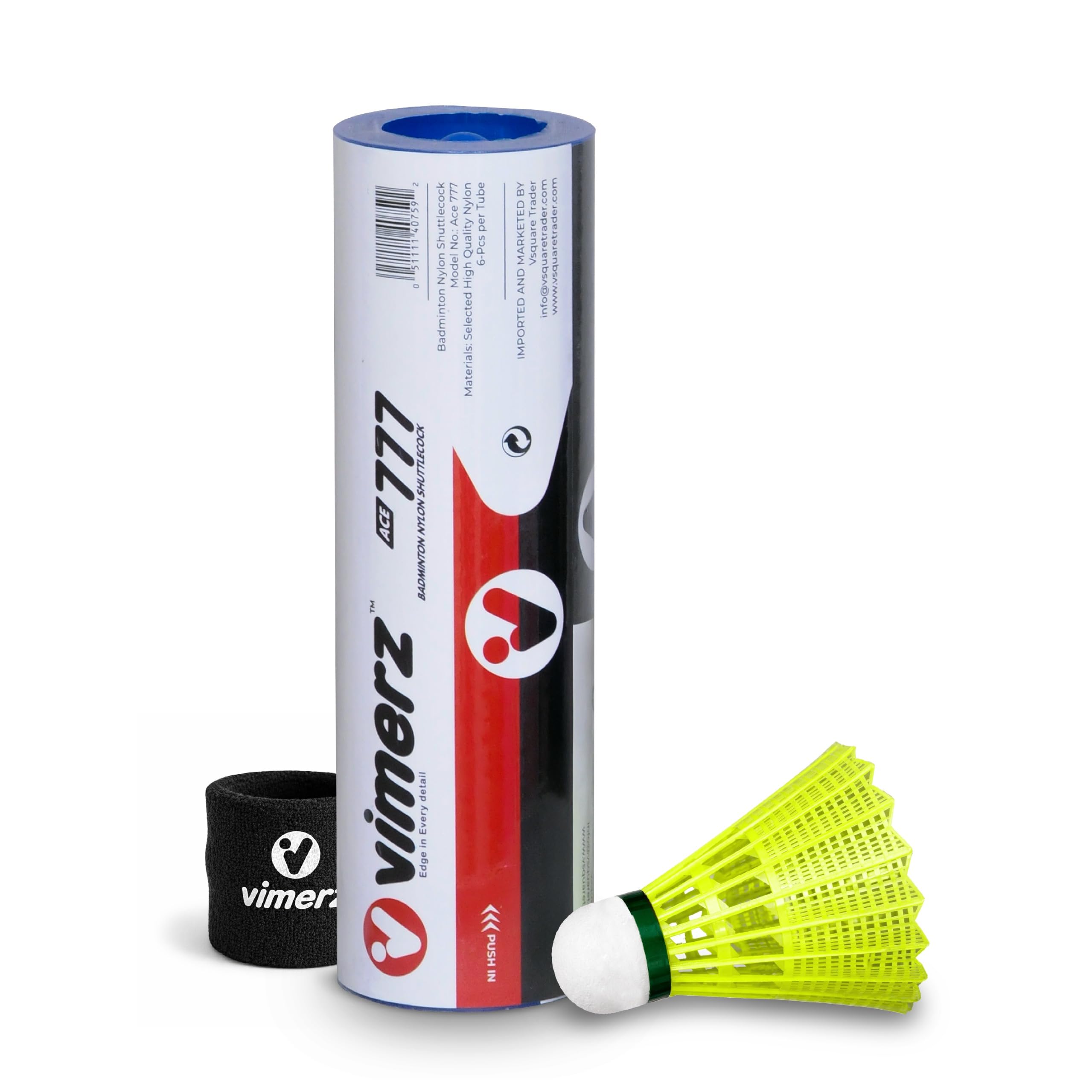 Nylon Shuttle Cock Ace777 | Premium Training Badminton Shuttle for Beginners & Intermediate Players | Durable Shuttlecock Set for Indoor & Outdoor Play | Free Sweat Band Included-image-40